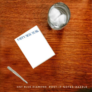 Bloco De Notas Notas de Posto HNY Blue Diamond