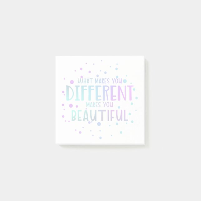 Bloco De Notas Notas de Posto Mantra de Autoamor (Frente)