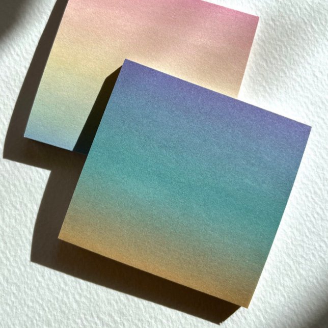 Bloco De Notas Notas de Posto Ombré Dusk (Dusk ombré notes from Joy Design. (And rainbow ombré, too!))