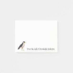 Bloco De Notas Notas de Posto Peregrine Falcon Personalize