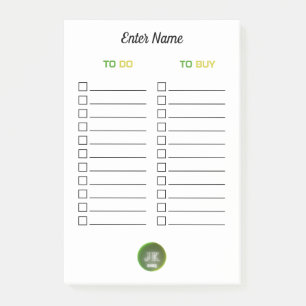 Bloco De Notas Notas de Posto personalizadas a serem feitas para