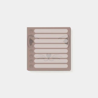 Bloco De Notas Notas de Posto Personalizadas Adoráveis do Cat