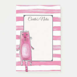 Bloco De Notas Notas de Posto Personalizadas de Cat