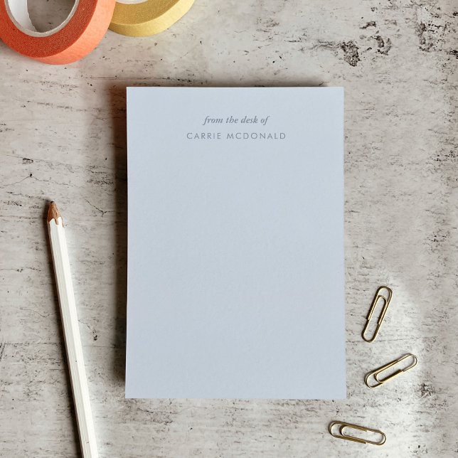 Bloco De Notas Notas de Posto Personalizadas do Azul Elegante Mod (Modern Elegant Blue Custom Post-it Notes)