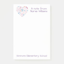 Bloco De Notas Notas de Posto Personalizadas do Enfermeiro Escola