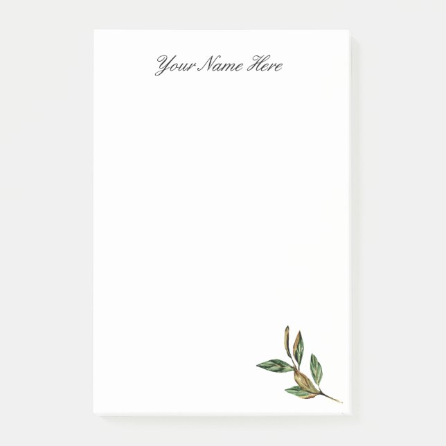 Bloco De Notas Notas de Posto Personalizadas do Folheto (Frente)