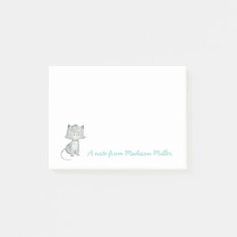 Bloco De Notas Notas de Posto Personalizadas do Kitten