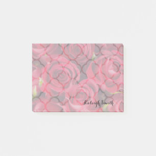 Bloco De Notas Notas de Posto personalizadas do Rosa vermelha