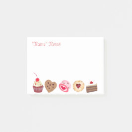 Bloco De Notas Notas de Posto Personalizadas do Sweets de Bolo