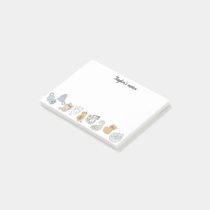 Bloco De Notas Notas de Posto personalizadas para gatos-gato