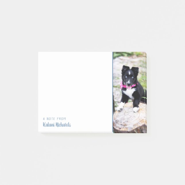 Bloco De Notas Notas de Posto Personalizado de Fotografia Lateral (Frente)