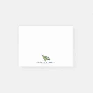 Bloco De Notas Notas de Posto personalizado Tartaruga marinha