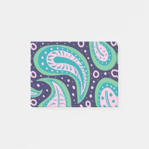 Bloco De Notas Notas de Posto personalizáveis de Paisley