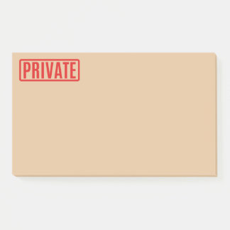 Bloco De Notas Notas de Posto privado