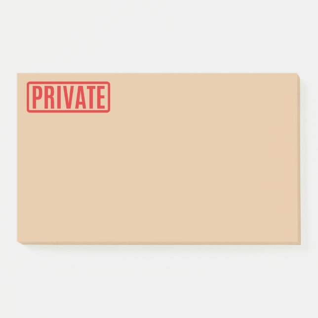 Bloco De Notas Notas de Posto privado (Frente)