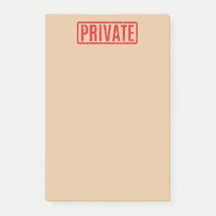 Bloco De Notas Notas de Posto Privado Escritas