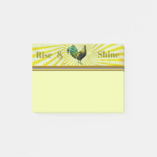 Bloco De Notas Notas de Posto Rise and Shine