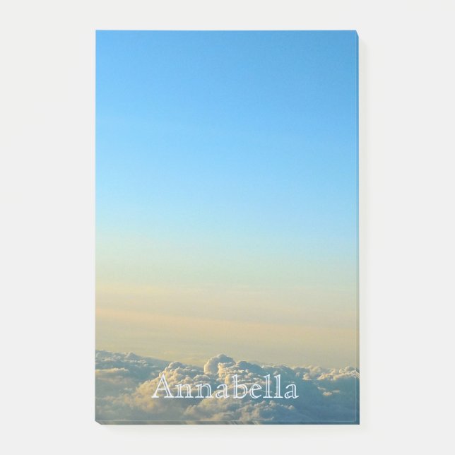 Bloco De Notas Notas de Posto-Ti 4x6 da Nuvem (Frente)