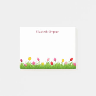 Bloco De Notas Notas de Posto Tulips