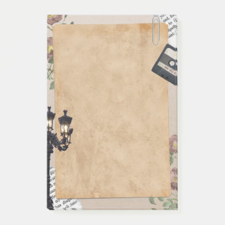 Bloco De Notas Notas de Posto Vintage