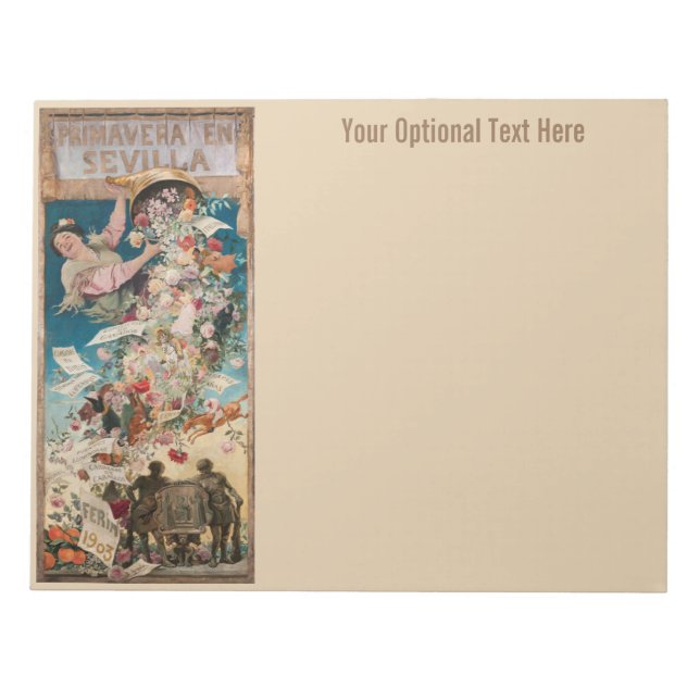 Bloco De Notas Notas de "Primavera en Sevilla" (Frente)