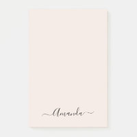 Notas de Tendy Soft Pink Minimalista de Posta