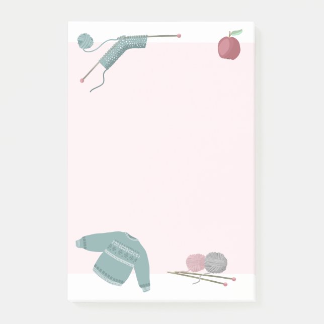 Bloco De Notas Notas de tricô (Frente)