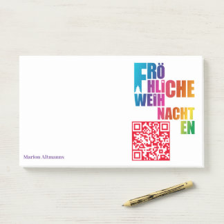 Bloco De Notas Notas do Arco-Íris de Natal