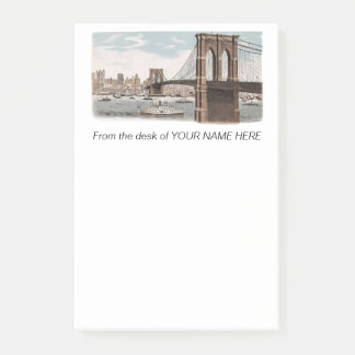Bloco De Notas Notas do Brooklyn Bridge New York Post-it®