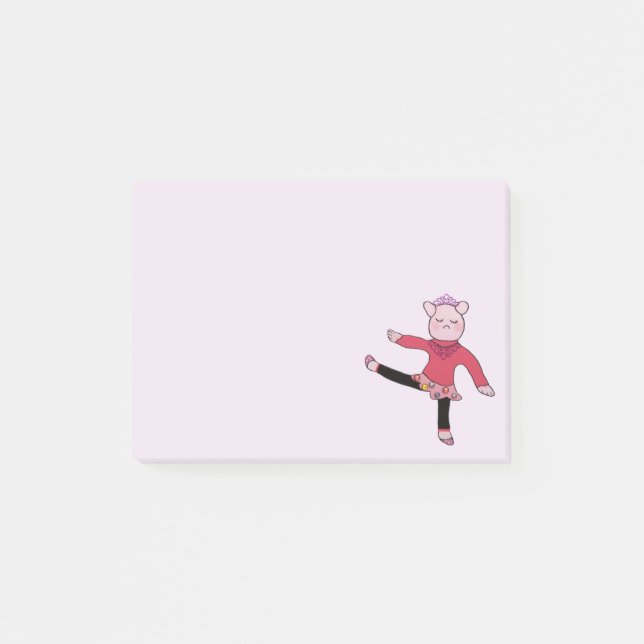 Bloco De Notas Notas do Cargo-it® da bailarina do Wiggle de (Frente)
