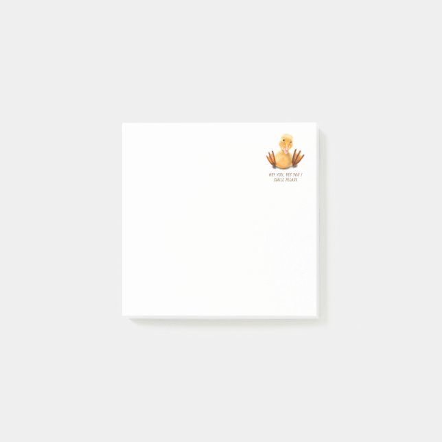 Bloco De Notas Notas do Engraçado Pato Pós-it® (Frente)