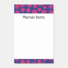 Bloco De Notas Notas do Happy Hibiscus Flower Personal Post-it®