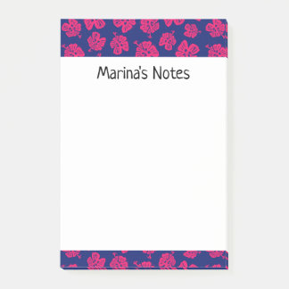 Bloco De Notas Notas do Happy Hibiscus Flower Personal Post-it®