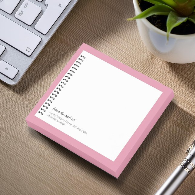 Bloco De Notas Notas do Monograma do Oncologista Faux Spiral Pape (Criador carregado)