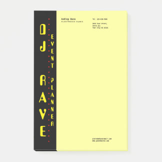 Bloco De Notas Notas do Planejador de Eventos DJ