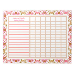 Bloco De Notas Notas do Planejador do Organizador de Noivados de