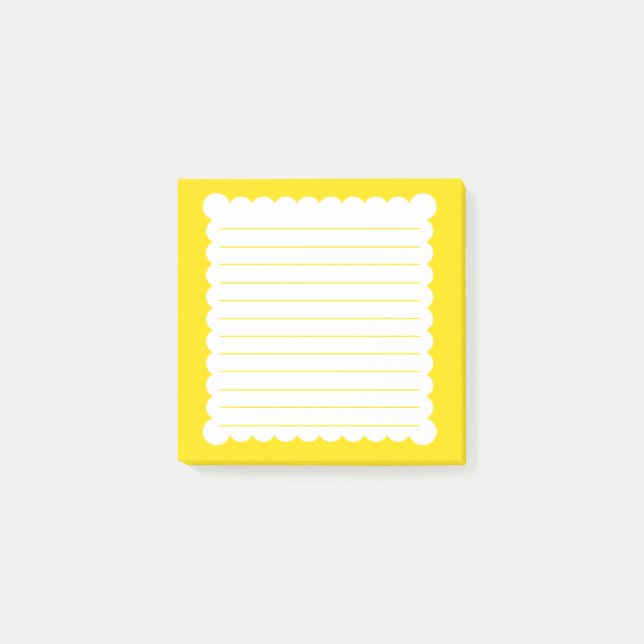 Bloco De Notas Notas do Post-it® amarelo-claro (Frente)