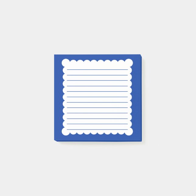 Bloco De Notas Notas do Post-it® Azul Escuro (Frente)