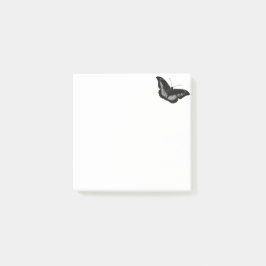 Bloco De Notas Notas do Post-it® da borboleta preta