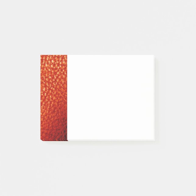 Bloco De Notas Notas do Post-it® de couro fino multilaranja (Frente)