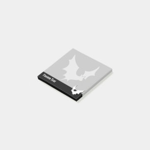 Bloco De Notas Notas do Posto Bat Silhouette
