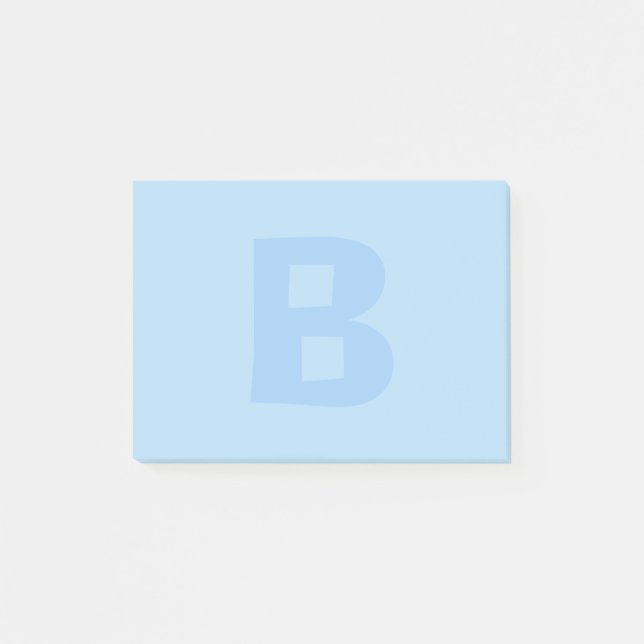 Bloco De Notas Notas do Posto Blue Monogramas (Frente)
