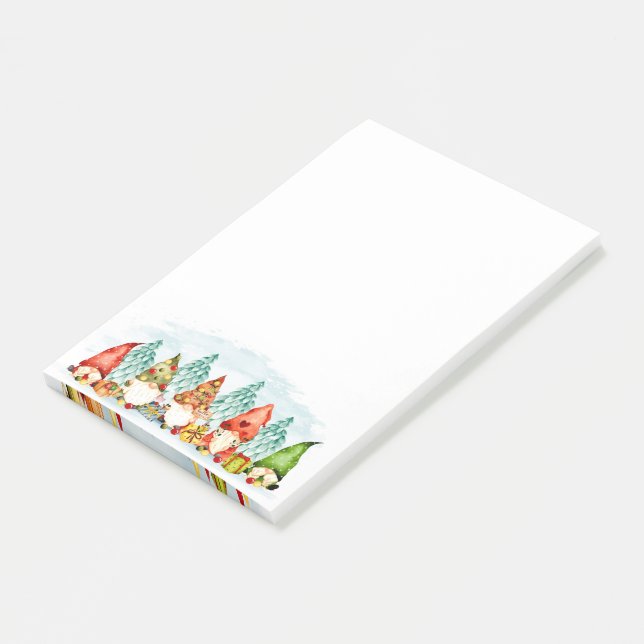 Bloco De Notas Notas do Posto Gnomo de Natal (Inclinado)