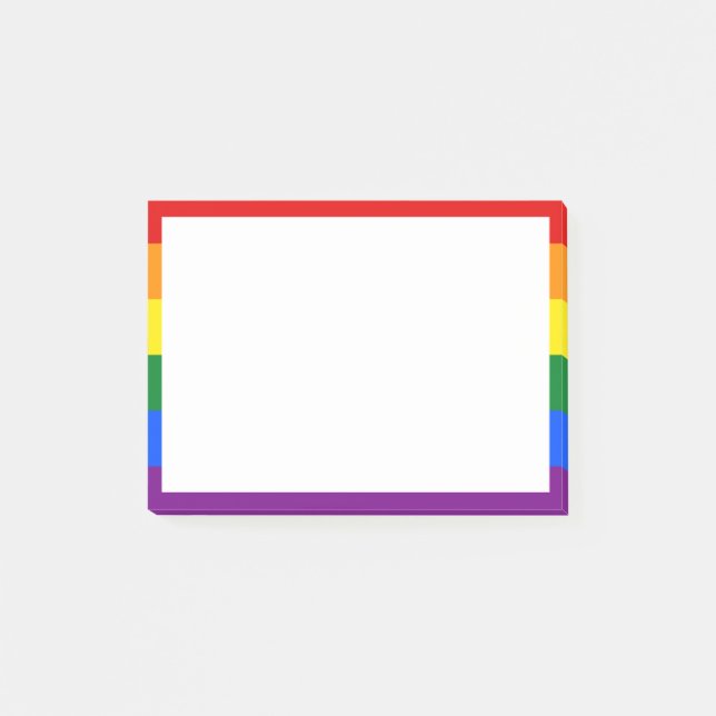 Bloco De Notas Notas do Posto Rainbow Pride (Frente)