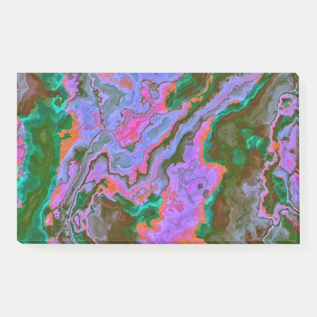 Bloco De Notas Notas do Posto Sour Marble (Frente)