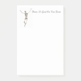 Bloco De Notas Notas do Skeleton Posta