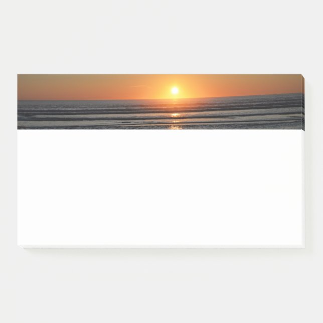 Bloco De Notas Notas do Stationery Sunset Photo Stationery 10x6 (Frente)