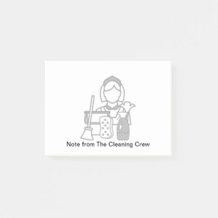 Bloco De Notas Notas do Sticky Client do Serviço de Limpeza
