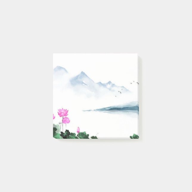 Bloco De Notas Notas do Watercolor Sticky (Frente)