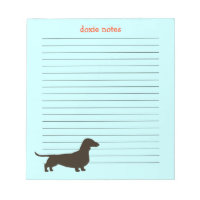 Notas Doxie Silhueta de Dachshund
